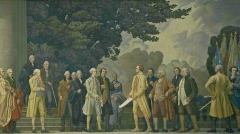 Declaration of Independence mural by Barry Faulkner. | Franklin and Revolution