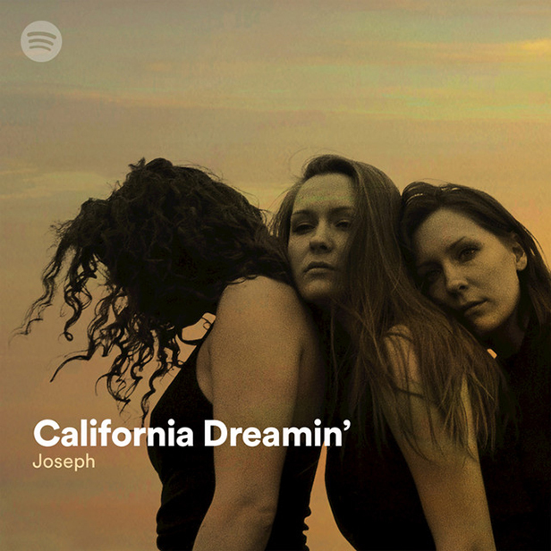 A promotional image of the band Joseph with the text "California Dreamin' - Joseph" overlaid.