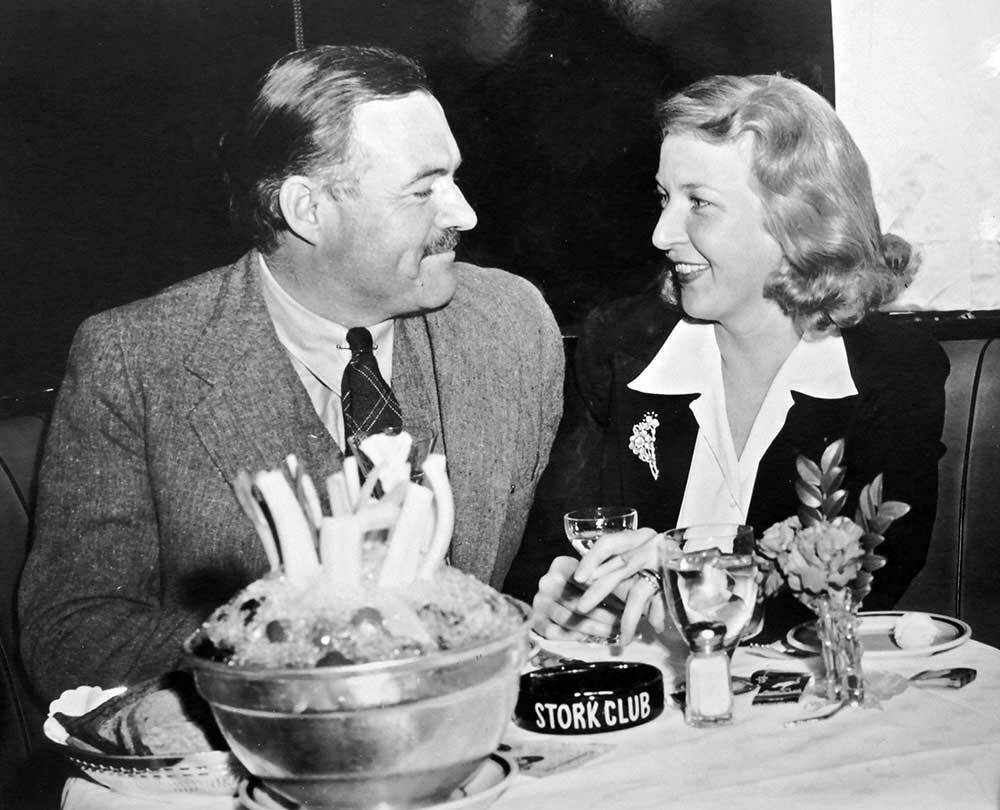 Ernest Hemingway and his third wife, Martha Gellhorn.