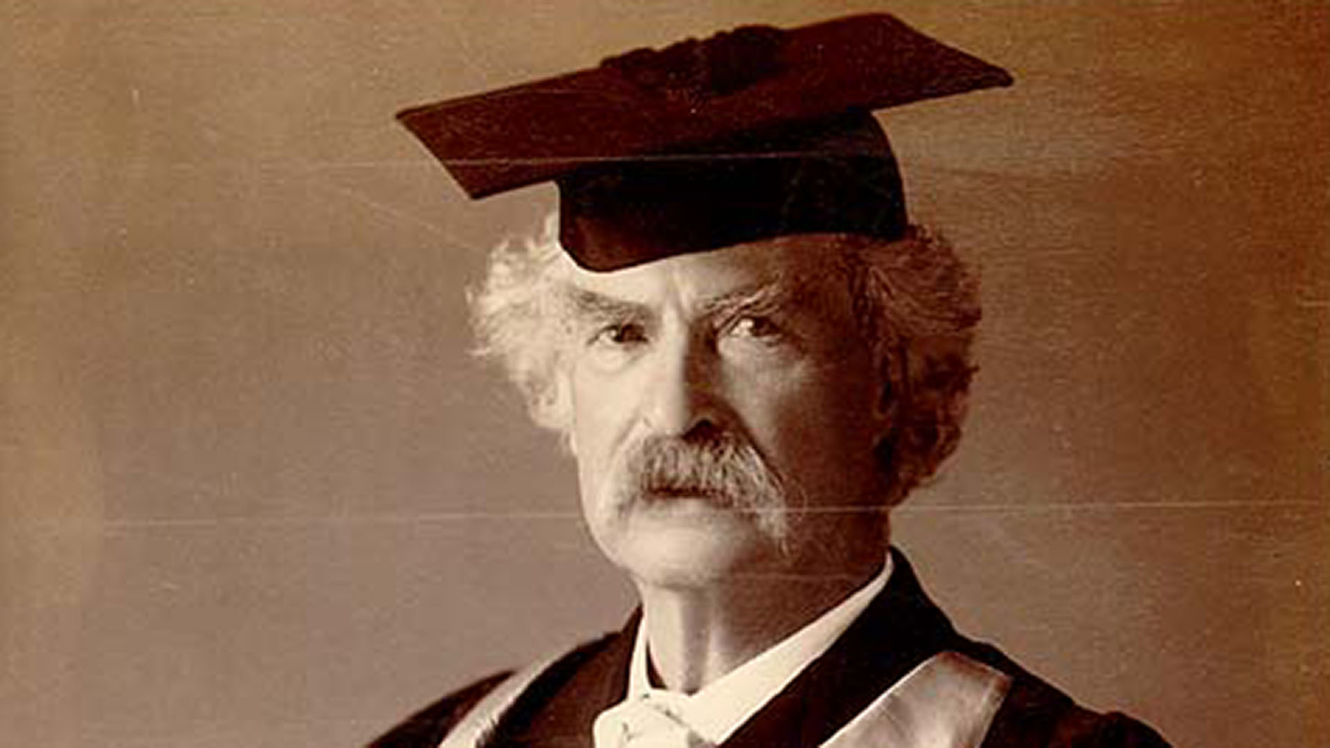 Samuel Clemens in his Oxford robe