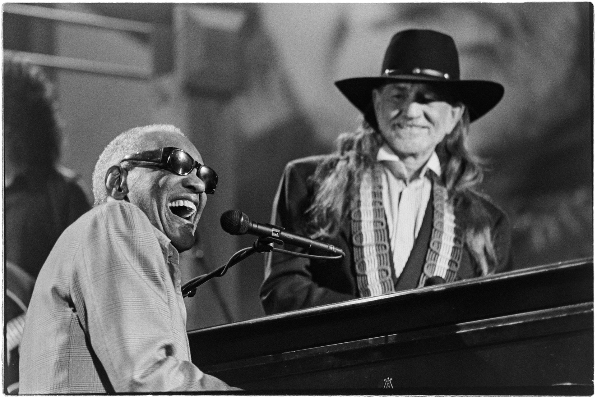 Image of Ray Charles and Willie Nelson