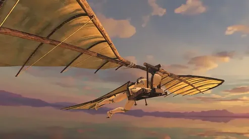 Glider promo | Leonardo da Vinci's Flying Machine