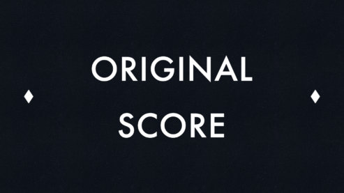 A black background with white text which reads Original Score. | Original Score