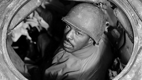 Cpl. Carlton Chapman is a machine-gunner in an M-4 tank with the 761st Tank Battalion doing battle near Nancy, France. November 5, 1944. | Fighting for Democracy