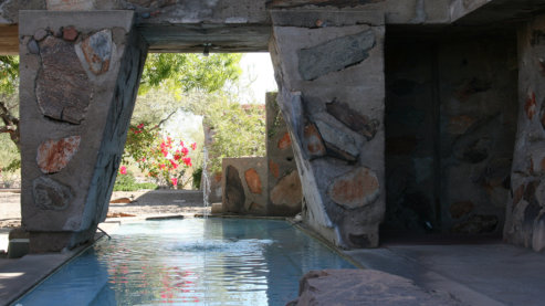 Taliesin West Pool  Fountain By Artotem From Here There And    Taliesin Westuploaded By Pdtillman | Exterior and Interior