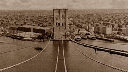 Construction of the Brooklyn Bridge